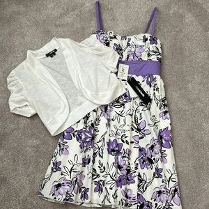 🌴Host Pick🌴Floral dress with Cropped Shrug